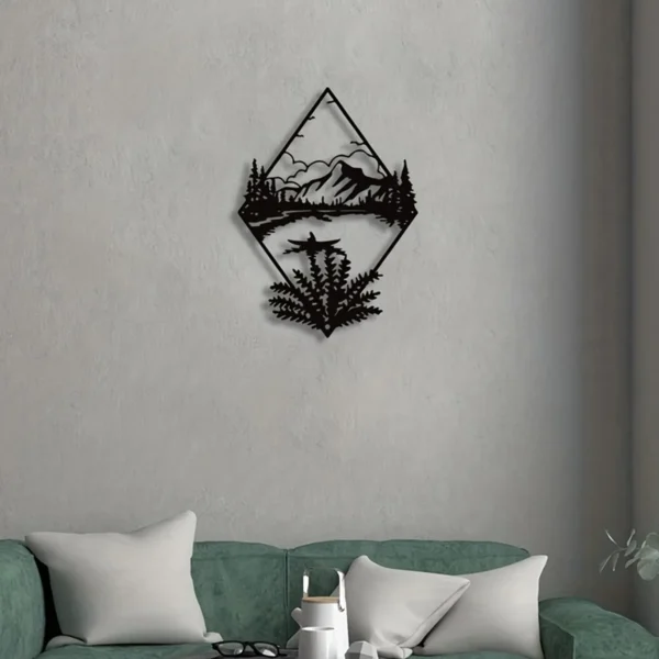 Scenery Theme Mountain Metal Wall Decor 2