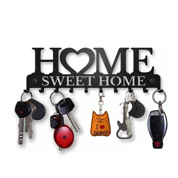 Metal Key Holder Hooks Wall Hanging 1