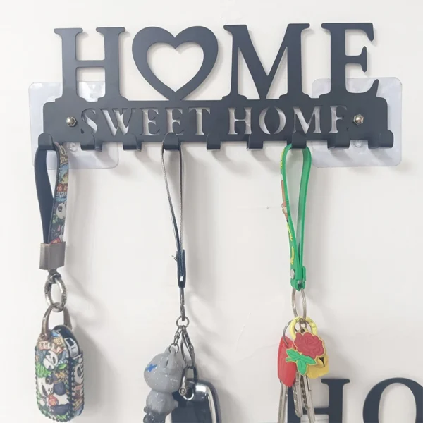 Metal Key Holder Hooks Wall Hanging 2