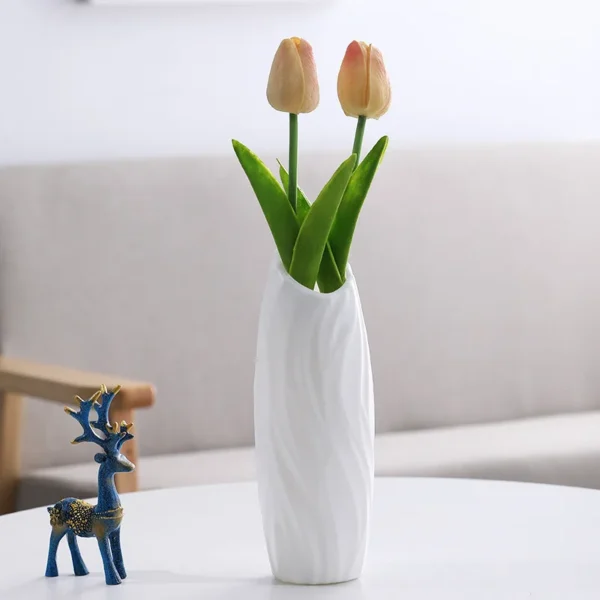 White Imitation Ceramic Flower Pot 4