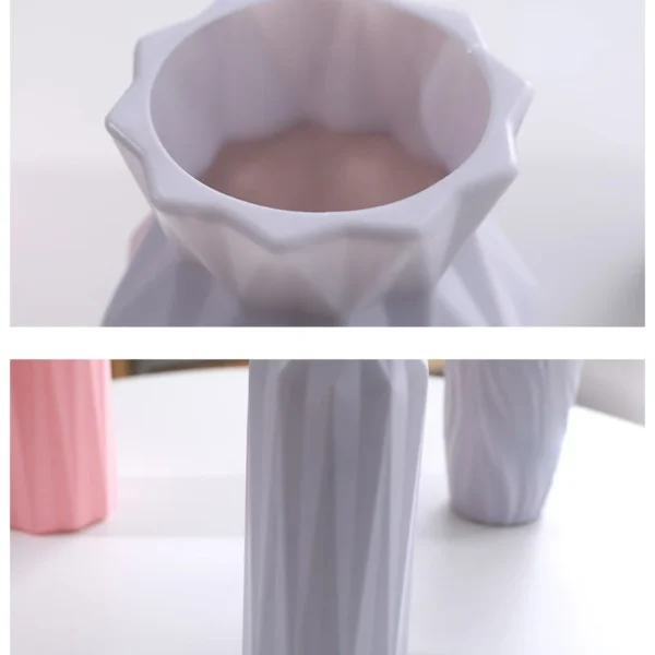 White Imitation Ceramic Flower Pot 5