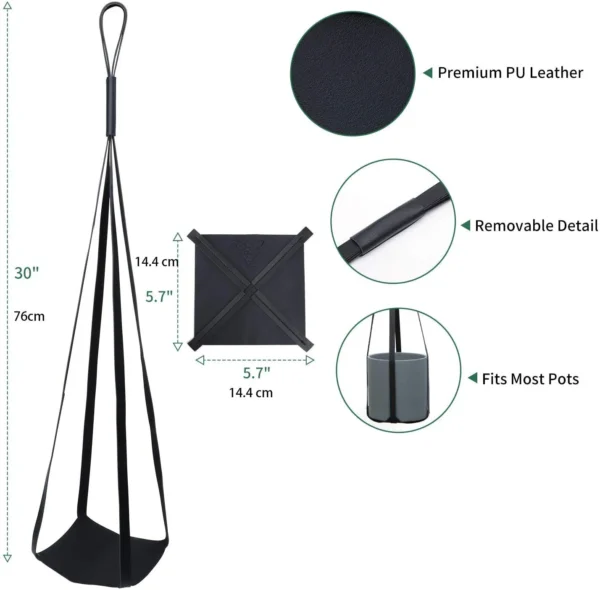 PU Leather Plant Hanger 3